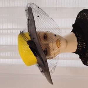 Vintage Women's Hat W/ Veil by Sandra
